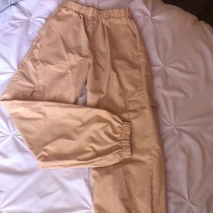 High waist cargo joggers